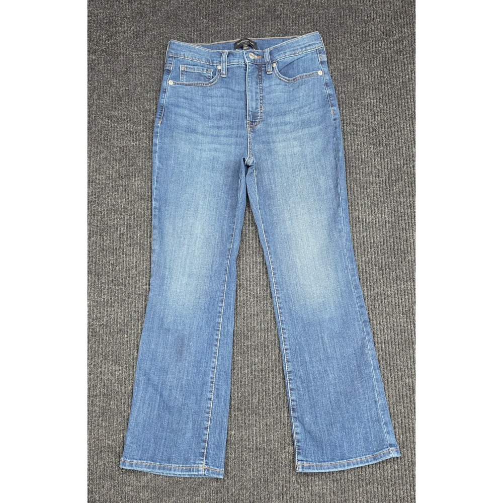 Banana Republic High Rise Flare Jeans Medium Wash Size 27/4 Blue Denim